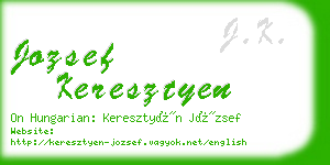 jozsef keresztyen business card